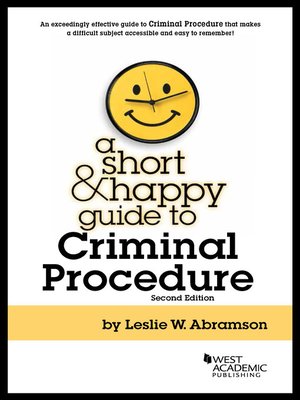 cover image of A Short and Happy Guide to Criminal Procedure